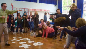 teachers involved in a training session